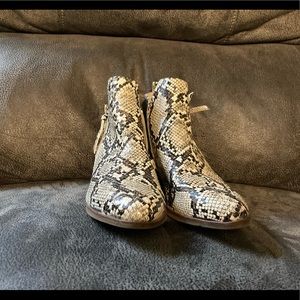 Mia Snakeskin Booties